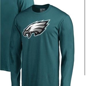 Nfl brand eagles mens long sleeve t shirt with eagles logo